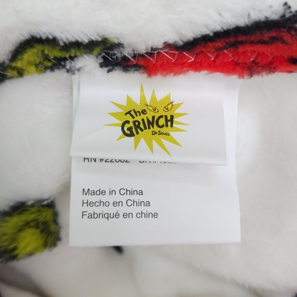 Dr. Seuss The Grinch Oversized Throw Blanket 60" X 70" Christmas Lights Holiday - Picture 9 of 11